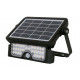 Proyector LED solar con sensor crepuscular y de movimiento de color negro