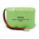 Pack de baterías de 1/2AAx2 3,6V 700mA Ni-CD de dos hilos